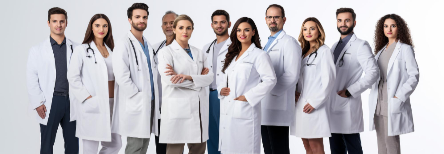 A diverse team of medical professionals